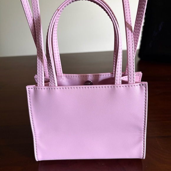 Telfar Small Shopping Bag Shoulder Crossbody Bag Pink Bubblegum - Picture 8 of 16